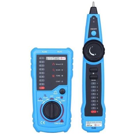 Testeur de Câble Réseau, Détecteur de Ligne RJ11 RJ45, Traqueur de Fil Multifonction avec Sonde, Collation de Maintenance de Câble Réseau Ethernet LAN, Test de Ligne Téléphonique