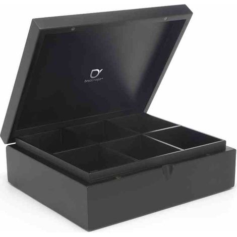 Bredemeijer Teebeutelbox mit 6 Fächern, schwarz 184006 (1/2)