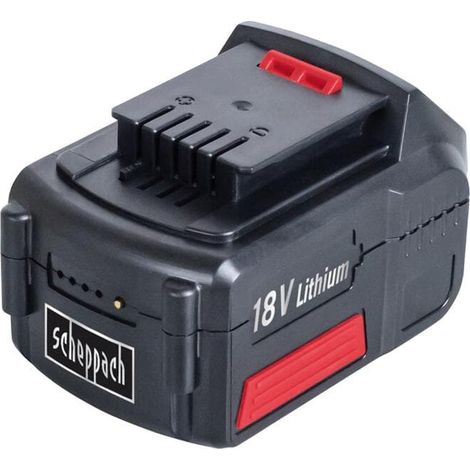 Lithium-Ionen-Akku 18V 4,0Ah Scheppach Für Rasentrimmer LMB400, GS18-3LI, TT40-LI18V, Kantenschneider RT2300, Heckenschere HTB400 (1/2)