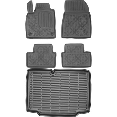 Ensemble de tapis de sol et de coffre pour Renault Clio V Hatchback à partir de 2019