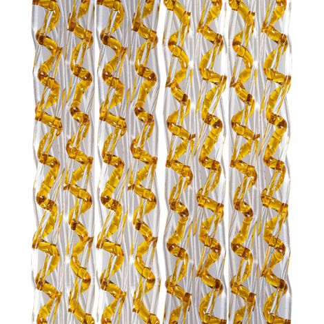 TENDA ELICOIDALE 'COCO' cm. 125 x 230 - cristal/avana  - MADE IN ITALY