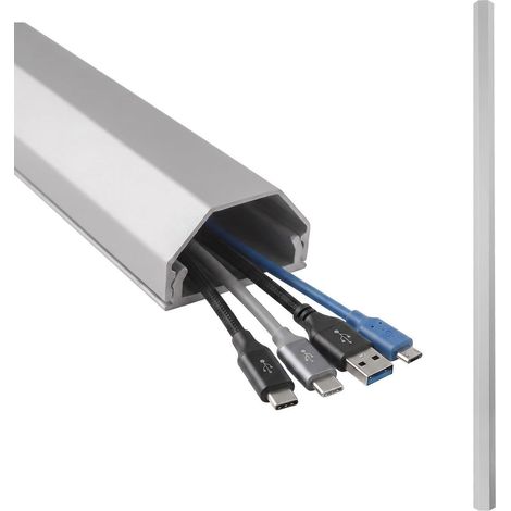 BANDE DE RECOUVREMENT POUR CÂBLES MACLEAN, EN ALUMINIUM, 75 CM (ARGENT) MCTV-897 S