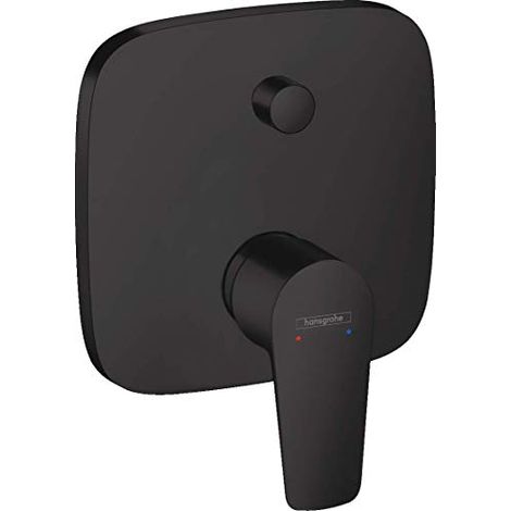 Hansgrohe Talis E Set di copertura per miscelatore da incasso per vasca/doccia, Nero opaco (71745670) (1/4)