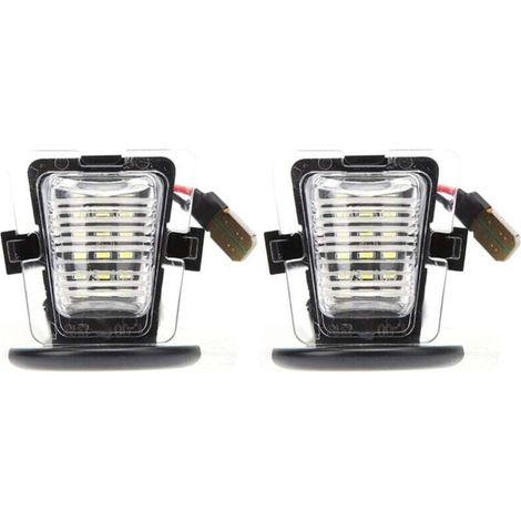 Paire de feux de plaque d'immatriculation LED pour Jeep Wrangler JK 2007-2018DC12V (1/4)