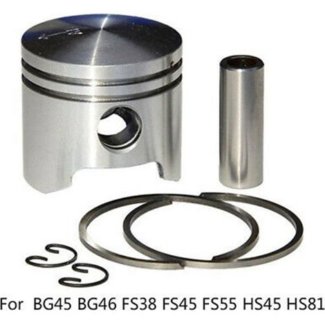 Kit De Segments De Piston - 34 mm - Pour Débroussailleuses Et Souffletes Thermiques - 1 Pièce (1/5)
