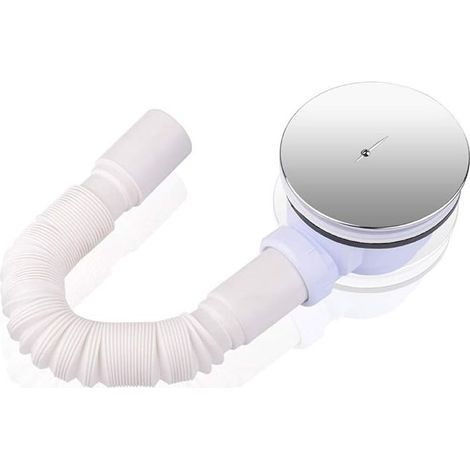 Duschablauf mit Siphon für Duschwanne mit 90 mm Abflussöffnung, flexibler Schlauch (1/5)