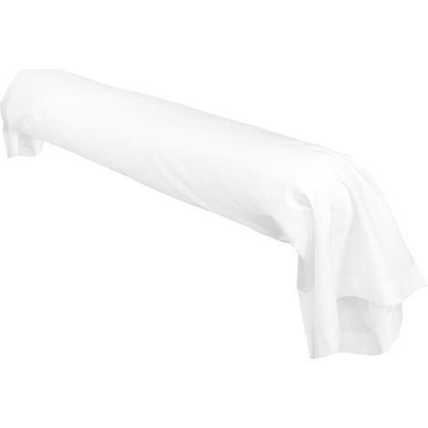 Taie de traversin 230x43 cm – 100% coton – Tissage serré 57 fils/cm2 – Ouverture des 2 côtés – Ourlet piqué 5 cm – Linnea (1/5)