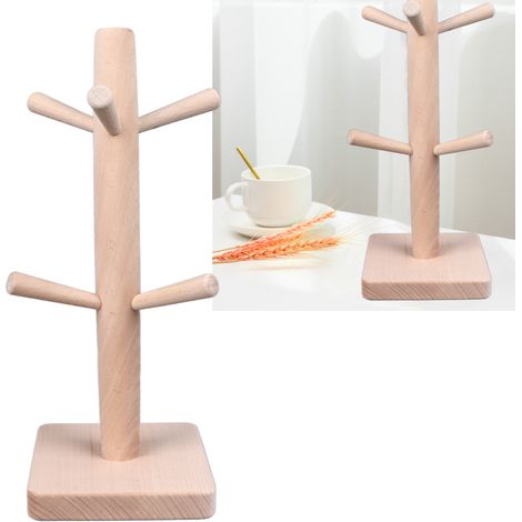 Becherhalter aus Holz für Zuhause, Tassenabtropfer, origineller Becherhalter, Teetassenhalter, Trinkbecherhalter (1/5)