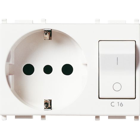 VIMAR - 14276 Presa 2P+T 16A P30 intb+MT C16 bianco