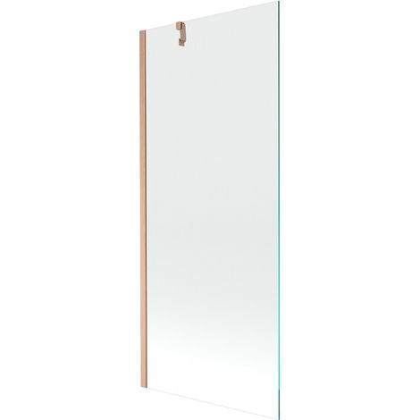 Mexen Next paroi de baignoire 1 volet 80 x 150 cm, transparent, cuivre brossé - 895-080-000-00-00-65 (1/5)