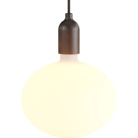 creative cables - Lampada a sospensione Made in Italy completa di cavo tessile e finiture in legno