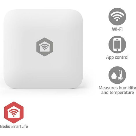 Nedis Sensor Climático SmartLife Blanco Compacto