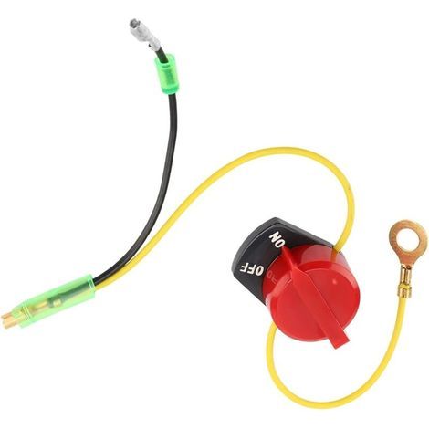 Interrupteur d'Arrêt Moteur Engine Kill Switch Gx200 Castelgarden El63 - Bouton Marche/Arrêt pour Gx390, Motoculteur, Tch (1/5)
