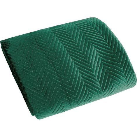 Colcha verde para sofá cama de 200x220 cm. (1/3)