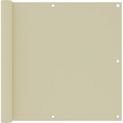 Balcony Screen Cream 90x300 cm Oxford Fabric vidaXL