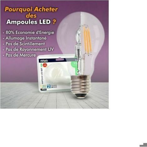 Ampoule LED E27 Lot de 10 Ampoules LED E27 11W Eq 75W Blanc naturel couleurs multiples Largeight (1/4)