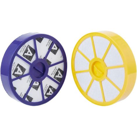 Kit de filtres HEPA avant et arrière pour Dyson DC05, DC08, DC15, DC19, DC20 et DC21 (préfiltre et filtre arrière, supérieur et inférieur).