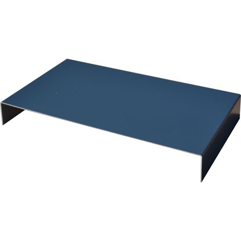 Éclisse alu couvertine plat gamme à coller 22cm anthra 7016 lisse (1/4)