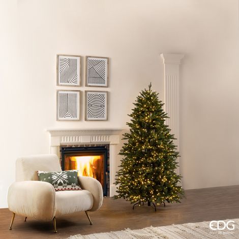 EDG Albero di Natale Pino Cristallo New Merano 1.500Miniled H.180 D.112 Ip44 C4 (1/5)