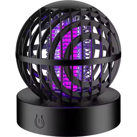 Lampe anti-moustiques électrique cross-border, tueur de moustiques domestique, rechargeable USB pour extérieur et bureau, aspirateur à moustiques - lampe anti-moustiques noire (1/5)