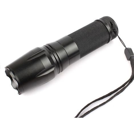 Lampe torche LED T6 avec zoom noir - Online Store (1/5)