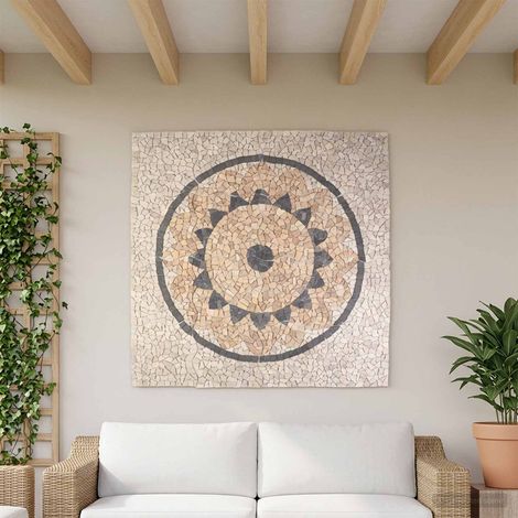 vidaXL Carreaux en mosaïque motif tournesol Multicolore 120 x 120 cm (1/4)