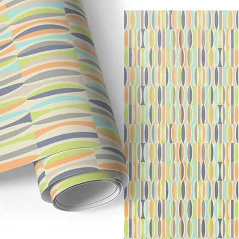 Möbelfolie - Klebefolie für Möbel - Selbstklebefolie - Dekorfolie - Küchenfronten bekleben - Bunte Muster 75x150 cm