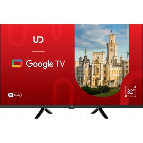 UD TV 32 PULGADAS HD SMART GOOGLE TV 11 BLUETOOTH DVB T T2 HEVC DOLBY