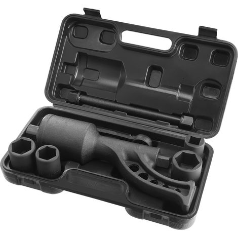 Clé Multiplicateur de Couple 25,4 mm Rapport 1:64 Multiplicateur de Force avec 4 Douilles Coffret Démultiplicateur de Couple en Acier Allié pour Démontage d’Écrou de Roue Voiture Atelier Garage (1/5)