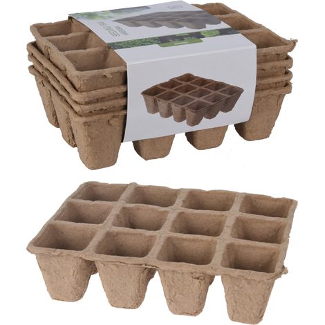 4 SEMENZAI BIODEGRADABILI 12POSTI 16CM