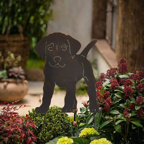 Jardinería, cuidado del césped, esculturas de jardín, estatuas, estatua de perro, divertidas esculturas decorativas de animales para jardín, decoración de interiores, regalos para exteriores, estatua  (1/3)