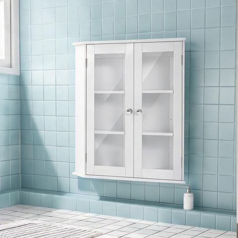 Meuble de salle de bain 3 niveaux 55 x 20 x 65 cm (1/5)