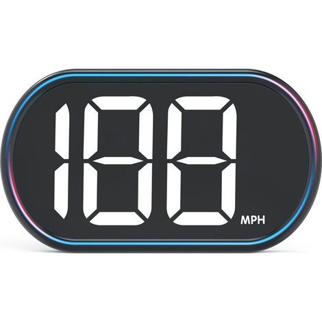 Compteur de vitesse numérique à affichage haute, GPS MPH pour voitures et camions, Plug and Play, grand écran haute définition (1/5)