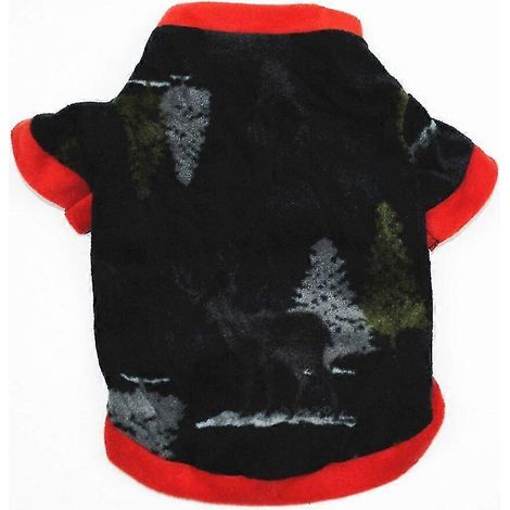 Weiche, warme Fleece-Haustierkleidung, niedlicher Hundemantel mit Totenkopf-Print, Welpen-Shirt-Jacke, Pullover für Französische Bulldoggen, Tarnmuster-Hundebekleidung, Größe 18 (1/5)