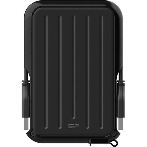 Hard Disk Esterno 2,5 1TB Silicon power Armor A66 USB 3.2 IPX4 Nero (1/3)