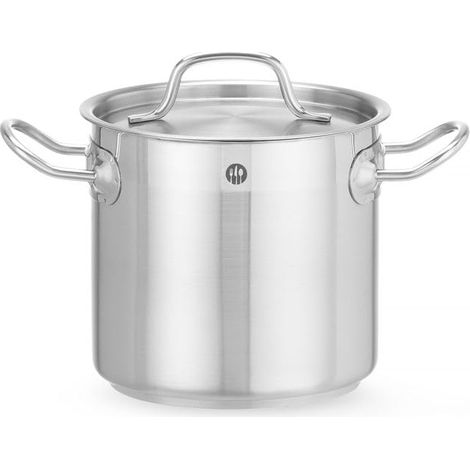 Pentola alta Profi Line con coperchio, fondo sandwich, 3 l, diametro 160 x 150 h - Hendi 832004 (1/5)