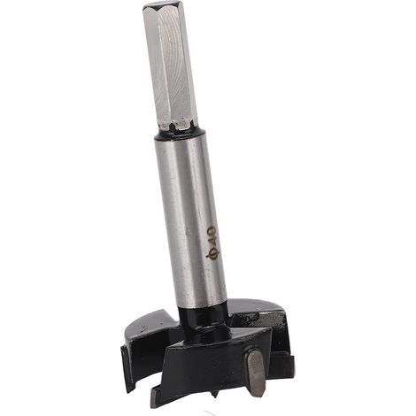 Mèche Forstner à 3 goujures de 40 mm en carbure cémenté pour le travail du bois (1/5)