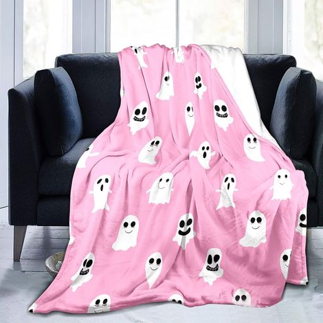 Couverture En Velours Lait - Polaire Douce Et Légère - Pour Lit Bureau Voiture Extérieur - Halloween - 150 x 200 cm - 1 Pièce (1/5)