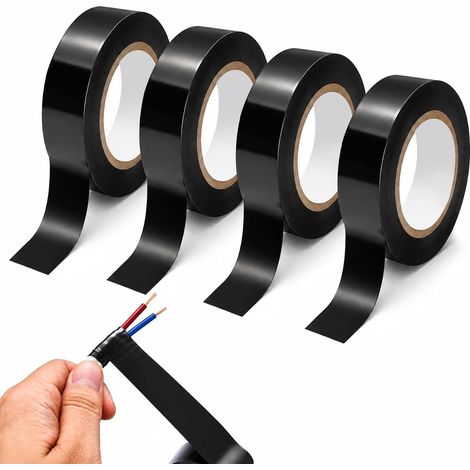 4 Stück 15 mm x 10 m PVC-Ruban-Klebeband mit elektrischer Isolierung (1/5)