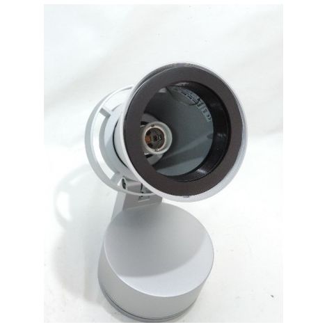 Applique plafonnier grise sur patère pour lampe E27 230V 100W max PAR30 (non incl) CONOS DUE ABI 1887075