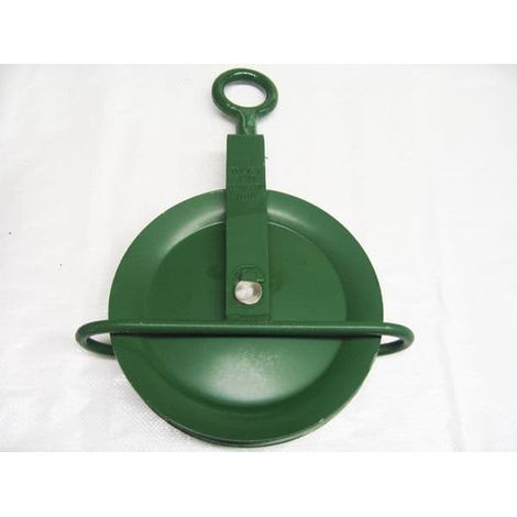Gin Wheel - 250KG Scaffolders Scaffolding Fibre Rope Block Lifting Swivel Tube (1/2)