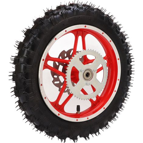 Jante et pneu arrière de 2,5 à 10 pouces, antidérapants et résistants à l'usure, pour motos tout-terrain et pit bikes. (1/5)