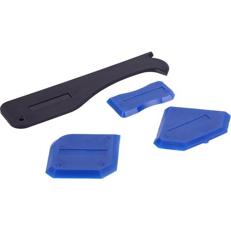Kit Outils De Calfeutrage - Ensemble 4 Pièces Pour Jointoiement Et Nettoyage - Accessoires Pour Salle De Bain Et Cuisine (1/5)