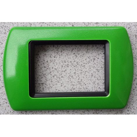 Abs Placchette Compatibilial Pour Living International Placca Series Green Clear