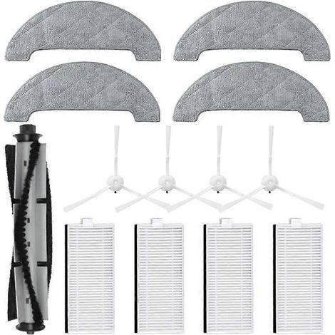 Pièces de rechange et accessoires pour Polaris PVCR 0905 WiFi IQ Home Panorama Aqua : brosse principale, filtre HEPA et chiffon de nettoyage. (1/5)