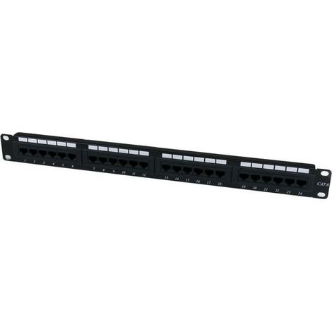 startechcom C6PANEL24 Patchpanel schwarz 24 Ports (1/5)