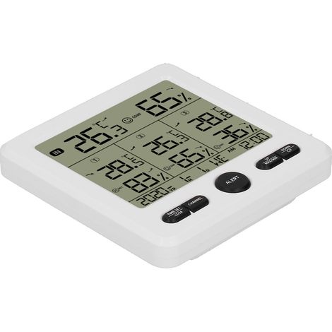 TS-6210 3-in-1 Drahtloses Innen-/Außenthermometer/Hygrometer mit Alarmfunktion (1/5)