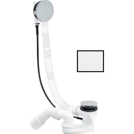 Villeroy & Boch - Conjunto de desagüe y rebosadero, blanco alpino U909604-01 (1/2)