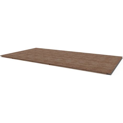 Plancher en bois 3m2 universel traité couleur: marron (1/5)