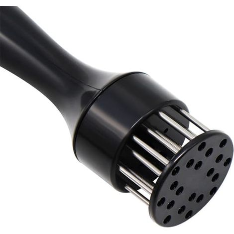 Attendrisseur de bœuf doré, ustensile de cuisine rose en acier inoxydable, aiguille à attendrir la viande ronde (1/5)